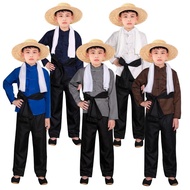 Children Hat Farmers People Costumes Ancient Farmer Costumes Harvest Inada Old People Long-Sleeved C