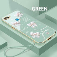 Softcase For OPPO A7 A7n A7x A8 Romantic Ribbon Lens Cover Silicone Phone Case