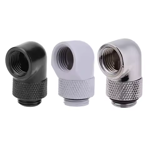 G1/4 Thread 90 Degree Fitting Adapter Rotary Fitting Water Cooled Connector