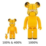 【新貨上架】 BE@RBRICK GARFIELD Flocky Ver. (100％ & 400％ / 1000%) 加菲貓 Bearbrick 可動模型 figure