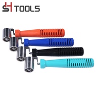 Home Wallpaper Stainless Steel Press Wheel Wallpaper Construction Tool Seam Leveling Press Wheel Rol