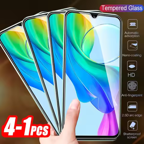 1-4Pcs Full Cover Tempered Glass For vivo Y03 4G Screen Protector For vivo Y03 Y 03 03Y Vivoy03 Armo