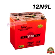 12N9L KOYOKO GEL BATTERY JAGUH 12N9L-BS YB9 12N9 BATERI HAWK SCRAMBLER KAWASAKI