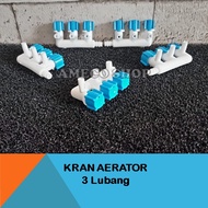 3 Way Hole Aquarium Aeration Aerator Air Faucet Faucet