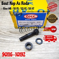 Wheel Axle Nap Bolt TOYOTA Rino 14B / 115 PS / 125 HT / 135 HT ORIGINAL OHK JAPAN