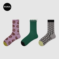 3 Pairs Dots Thin Cute Long Socks Women