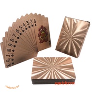 [BRONZE PLATE] High-quality gold-plated deck of playing cards, 100 eu shaped poker set brings lots o
