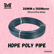CS "SIRIM" 20MM PN16  100METER HDPE Poly Pipe Poly Paip /Poly Pipe High Quality(Buatan Malaysia) Mal