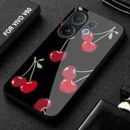 HP VIVO V60 Cherry Glass Softcase - Latest VIVO V60 Phone Case [M367] VV Case - Cool Aesthetic Motif