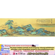 Get 7% coupon+ Stitch New Thread Embroidery Living Room a Panorama of Rivers and Mountains Large Lan