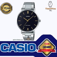ของแท้100% นาฬิกา คาสิโอ CASIO รุ่น MTP-VT01D-1B นาฬิกาข้อมือ นาฬิกาผู้ชาย สายสแตนเลส ประกัน1ปี ร้าน Time4You T4U