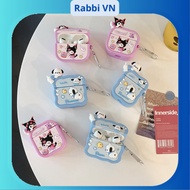 [Airpods 1/2/3, Pro, Pro2 case] Kuromi & Pochacco super cute orange climbing case airpods case airpo