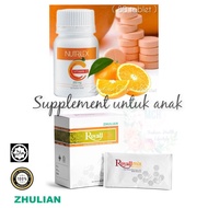 Zhulian COMBO NUTRILEX Vitamin C (25mg/80 tablets) perasa oren with Royalmix BD (15 Sachet or loose)