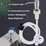 BSUNS Soap Dispenser No-spill Countertop Detergent Extension Tube Stainless Steel Lotion Dispenser