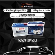 DIN55 | 55559 (MF) | DIN55L Battery BOSCH Car Battery - VW Polo, Golf HYUNDAI Accent, Matrix, Getz