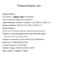PRO X4 Multifunctional Audio Isolator Audio Isolator 6.5mm 3.5mm XLR Audio Noise Isolator Current Ac