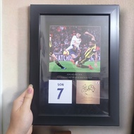 [ PHOTO FRAME ] Black Football Wooden Picture Frame - A3 Size and A4 Size - Sold with Painting - Fre