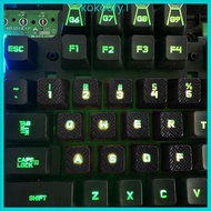 KOKO 13Pcs Backlit Keycap Anti-Slip for Romer-G Switch G910 G810 G413 G310 Mechanical Keyboard Keycap DIY Textured