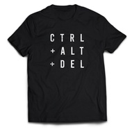 Minimalist Men's T-Shirt CTRL ALT DEL Adult Unisex Tops PakeKaos