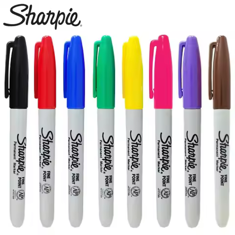 8 Colors Sharpie Permanent Marker Pen Industrial Dust-Free Marker 1.0mm Laboratory Tattoo Pen Art St