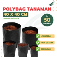 50 PCS POLYBAG 40X40 THICK MATERIAL DURABLE NOT EASILY TEAR