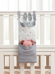 嬰兒床掛式收納袋,尿布組織袋,多功能手推車掛袋,幼兒房裝飾