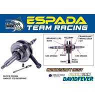 ESPADA EX5 DREAM JET 3mm CRANKSHAFT ASSY