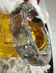 Luxurious Genuine Natural Ghost Phantom Quartz Bracelet 4 season phantom high gred 15.5mm Rectangle