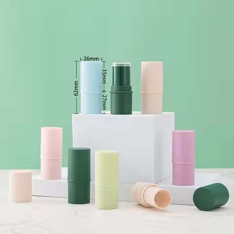 1PC 6g Candy Color Empty Refillable Lipstick Tube Lip Balm Container Empty Cosmetic Container Lotion