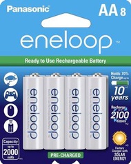 Panasonic Eneloop 2A/3A充電池 （8粒裝）
