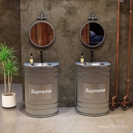 Feng Hygienic Industrial Balcony Restaurant Hand-washing Hand-washing Sink Iron Wash-washing Hand-wa