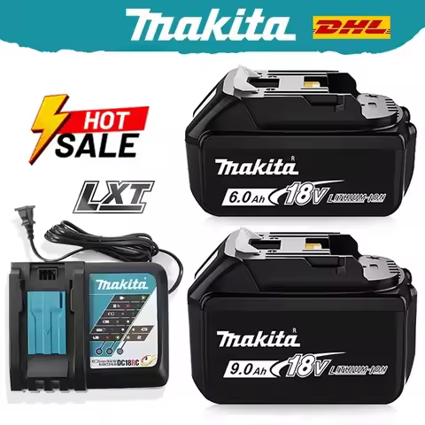 IMakita rechargeable lithium battery 18V 9.0AH,9000mAh original Makita tool battery BL1860 BL1890 DC