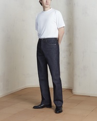 WARDROBE MINISTRY - กางเกงยีนส์ Neo Straight-Leg Raw Denim Jeans in Classic Indigo