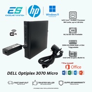 Dell Optiplex 3070 Micro Mini / i5-8500T / NVMe M.2 SSD UP TO 16GB RAM / Win 11 PRO - REFURBISHED