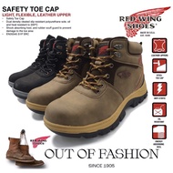 Red Wing Shoes Sport Adventure Hiking Safety Boots Red Wing Steel Toe Cap Steel Midsole Safety Shoes Kasut Keselamatan