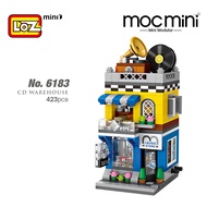 LOZ IDEAS Mini Block Hong Kong Series CD Warehouse Music Store Street View Nano Diamond Creative Bri