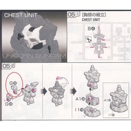 Free Shipping AE RG Unicorn Gundam Chest G35 Metal Reinforced Parts Supplement Parts Accessories