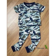 Boy Sleepwear Dinosaur Cartoon Pyjamas Dinosaur Boy Clothing Set Dinosaur Boy Clothes Animal Clothes