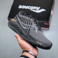 Saucony Triumph 22 Lightweight Sports Running Shoes Men's Shoes Black Gold