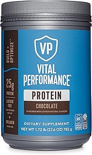 Vital Performance Protein Powder, 25g Lactose-Free Milk Protein Isolate Powder, NSF for Sport Certif