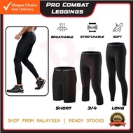 Pro Combat Tight Pant Man Sport Legging Men Seluar Tight Lelaki Bola Compression Pants Men Tight Gym