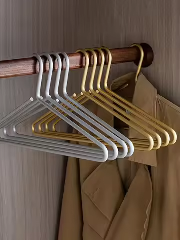 5PC/SET,Alloy Coat Hanger Soild Suit Hanger 42CM Clothes Rack Closet Shirt Pants Organizer