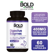 Bold Vitamins Digestive Enzymes Supplement (60 Caps) Makzyme-Pro™, Bloating, Indigestion (EXP 08/25)
