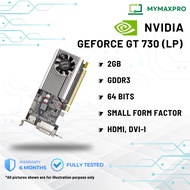 【READY STOCK】NVIDIA GEFORCE GT 730 2GB GDDR3 64Bits HDMI DIV-I Low Profile Graphic Card for SFF PC D