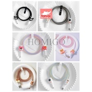 Homigo Contents 4pcs 1set Cable Protector Charger Data Cable HP Iphone Android Samsung Xiaomi Oppo Vivo Huawei Tablet Note Macbook Universal Cute Cartoon Motif