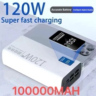 30000mAh 60000Mah 80000MAH 100000Mah Power Bank 120W Super Fast Charging 100% Sufficient Capacity Po