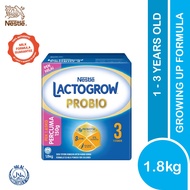 LACTOGROW PROBIO Step 3 3 (1-3 years old) 1.65kg FOC 150g / LACTOGROW PROBIO 3 (1-3 Tahun) 1.65kg FO
