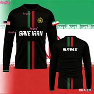 【Free Custom Name & Number】Iran JERSEY Soccer Bola Sepak Futsal Muslim Sportwear Save Iran Jersey Fr