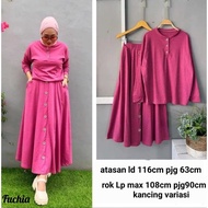 HARUKA KNIT SKIRT SET NEW CLOTHES SKIRT SET/ SUIT/ MUSLIM CLOTHING/ / CASH ON DELIVERY/ CLOTHES SET 
