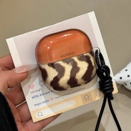 For Huawei FreeClip FreeBuds SE2 SE3 5i 6i 7i FreeClip 2 Earphone Case Wave pattern pendant samsung 